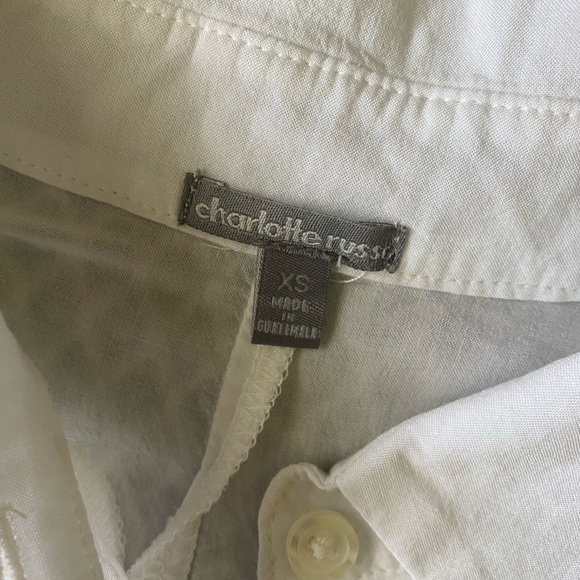 Charlotte Russe White Shirt - Picture 3 of 4